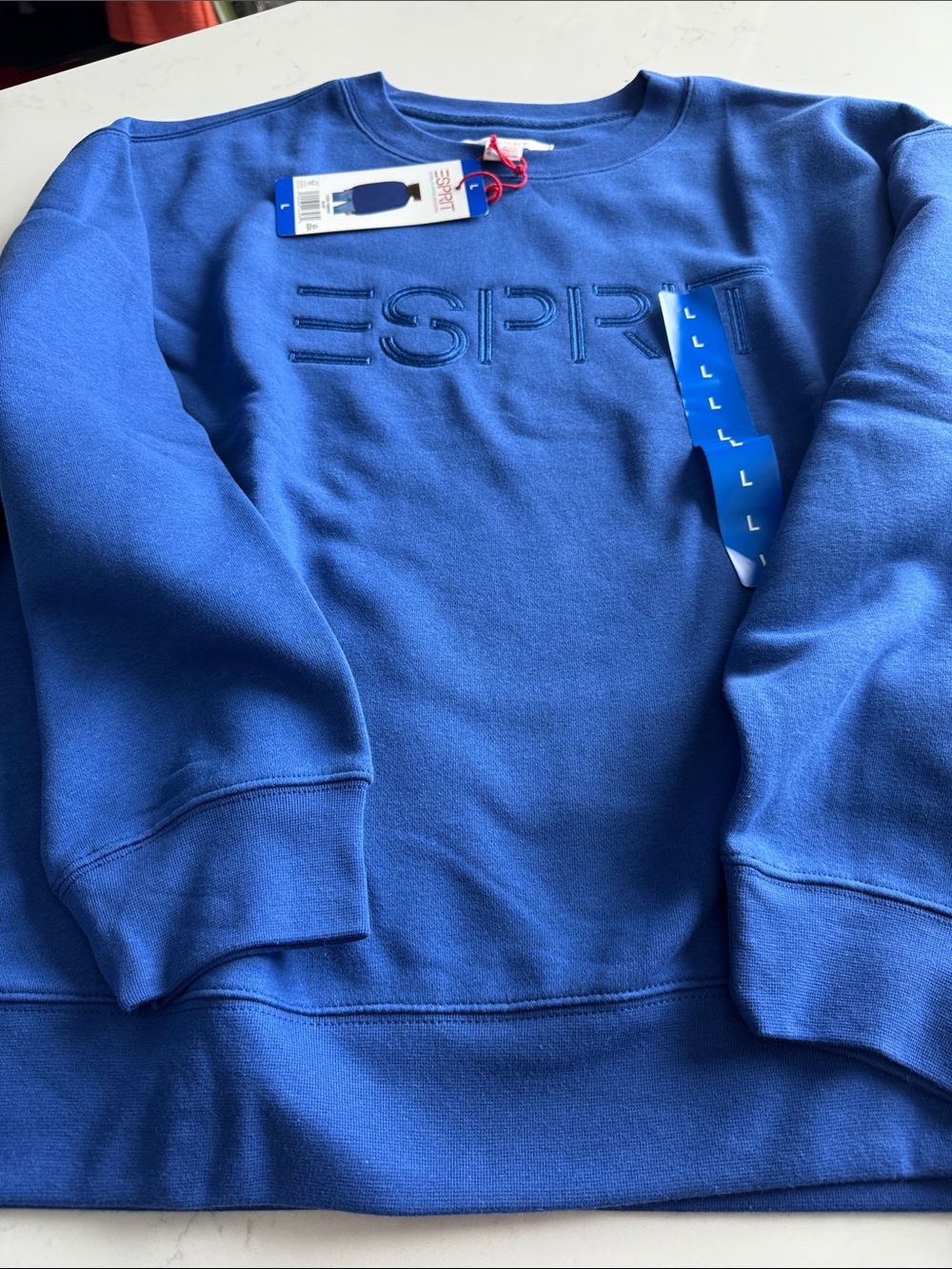 Esprit Women’s Crewneck Sweatshirt in Bright Blue - Picture 2 of 4